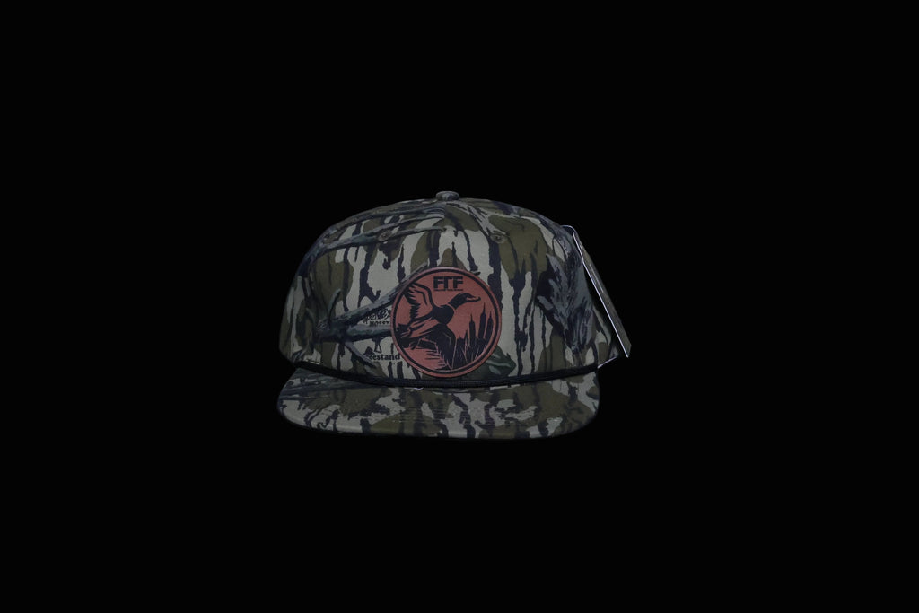 Mossy Oak Tree stand Rope Hat Flying Duck Patch