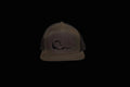 Embroidered Mallard Curl Waxed Brown 7 Panel