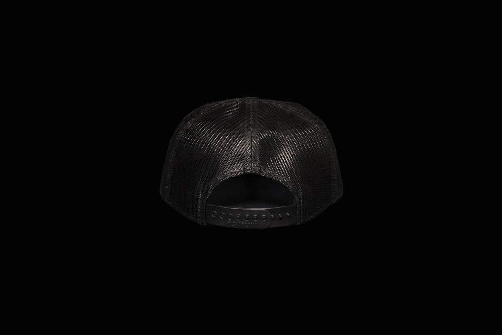 Black 7 Panel Camo Flying Mallard Leather Patch