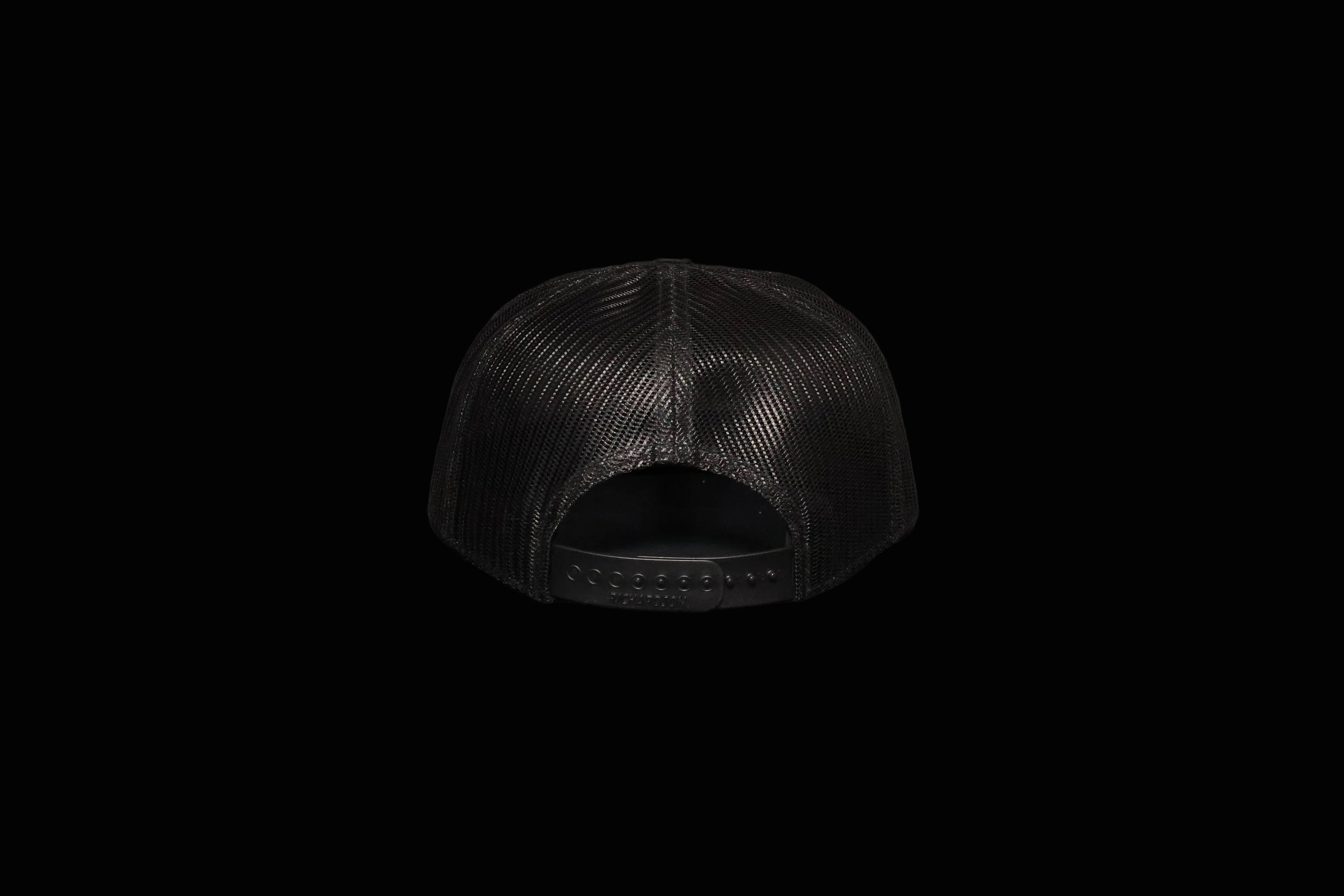 Black 7 Panel Camo Flying Mallard Leather Patch